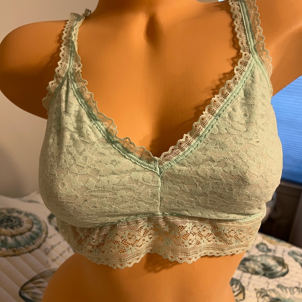 Gap Lace Bralette in Seafoam